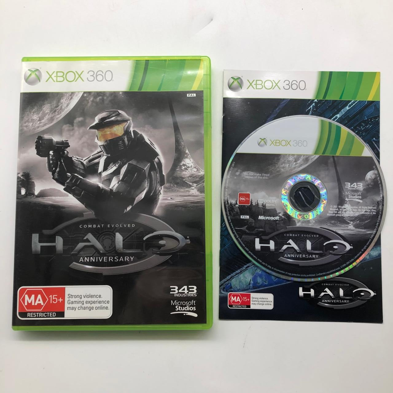 Halo: Combat Evolved Anniversary - Xbox 360 Game with Manual (PAL Version) | Classic First-Person Shooter for Action-Packed Gaming Sessions