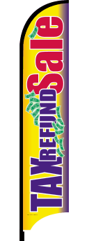Feather Flag Banner - High Visibility Advertising Flag for Outdoor Events, Grand Openings & Sales (Flag Only) | Perfect for Tax Refund Promotions & Business Marketing