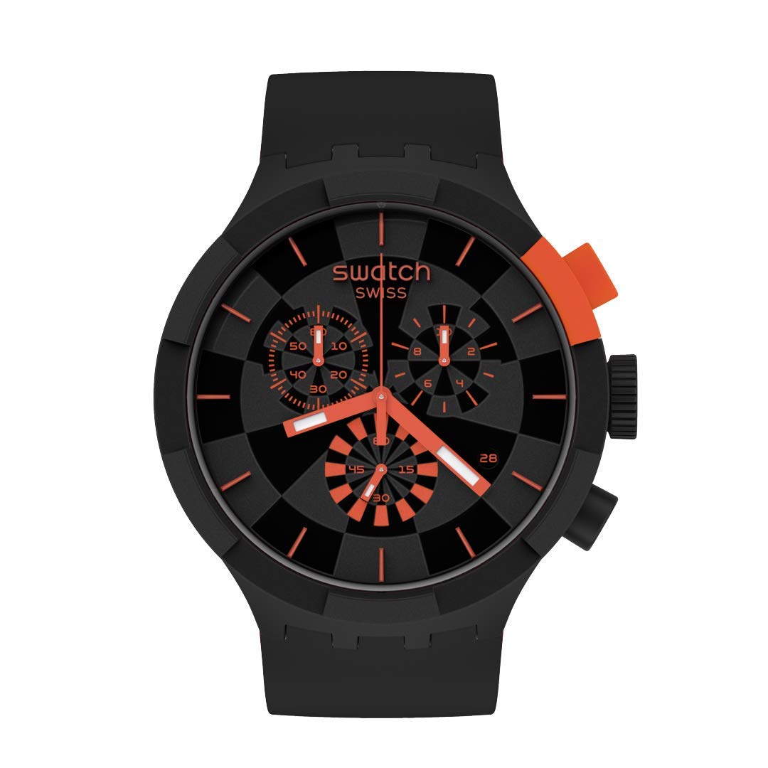 Swatch Quartz Silicone Strap Watch for Men & Women - 20 Casual Waterproof Unisex Wristwatch for Everyday Wear, Sports & Outdoor Activities