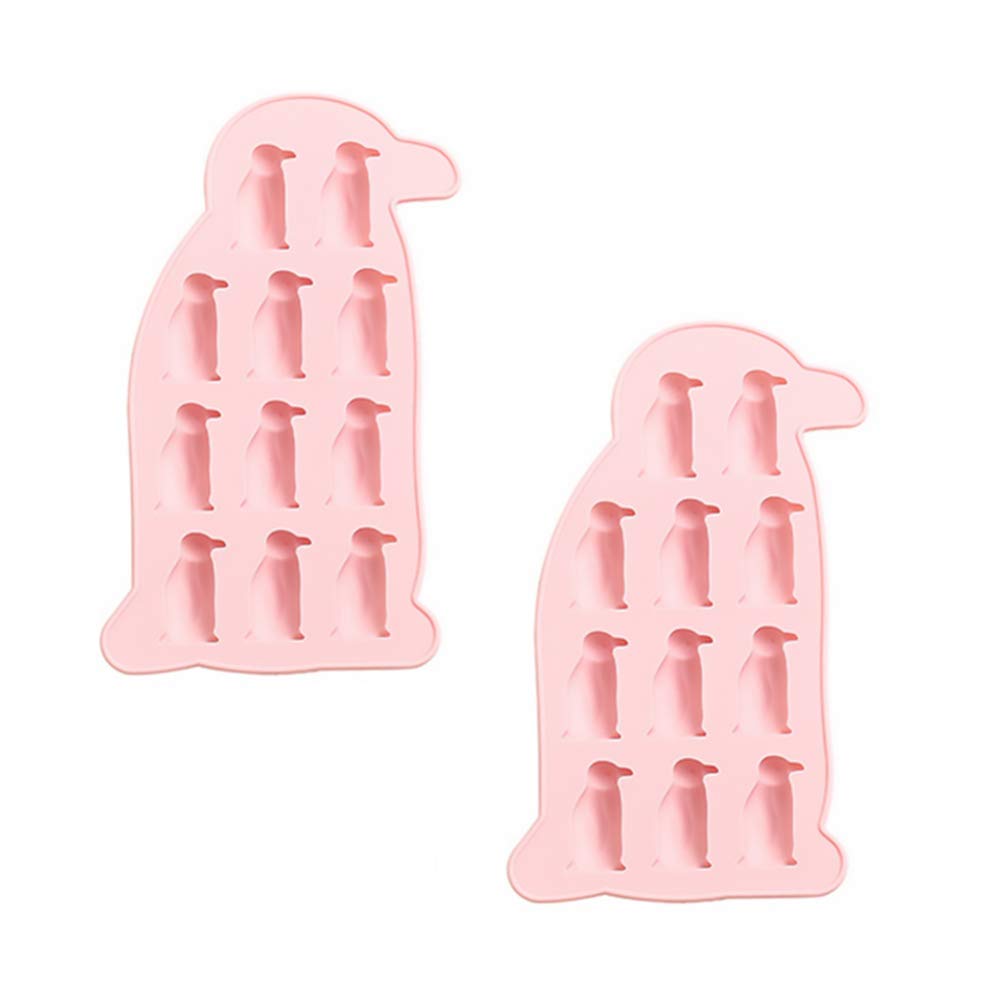 **Hemoton 2-Piece Silicone Penguin Candy & Chocolate Molds - DIY Baking Tools for Ice Cubes, Fondant, Pudding, Cookies & Gummy Treats - Perfect for Parties, Desserts & Holiday Crafts**