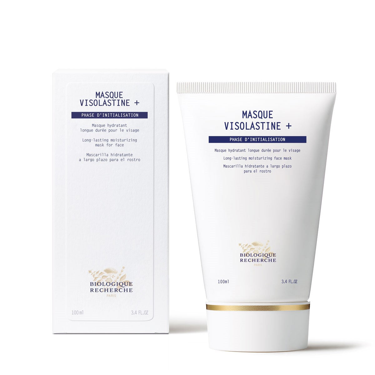 Visolastine+ Hydrating Face Mask - Deep Moisturizing & Nourishing for Dry Skin - 3.4oz/100ml - Perfect for Nighttime Skincare & Post-Treatment Recovery