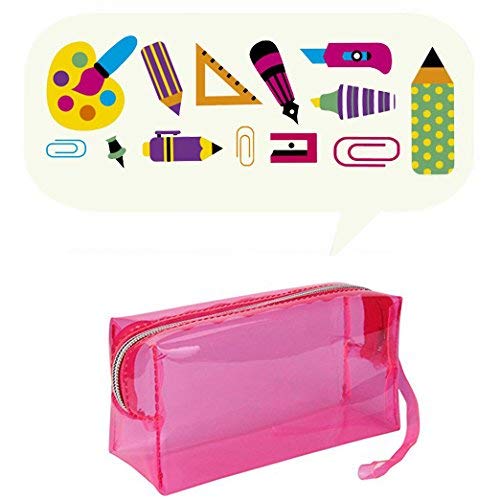 ShopNGift Clear PVC Travel Toiletry Bag with Zipper - Waterproof Cosmetic Organizer for Makeup, Skincare & Essentials (Ideal for Airplane Carry-on, Gym, Vacation & Daily Use)