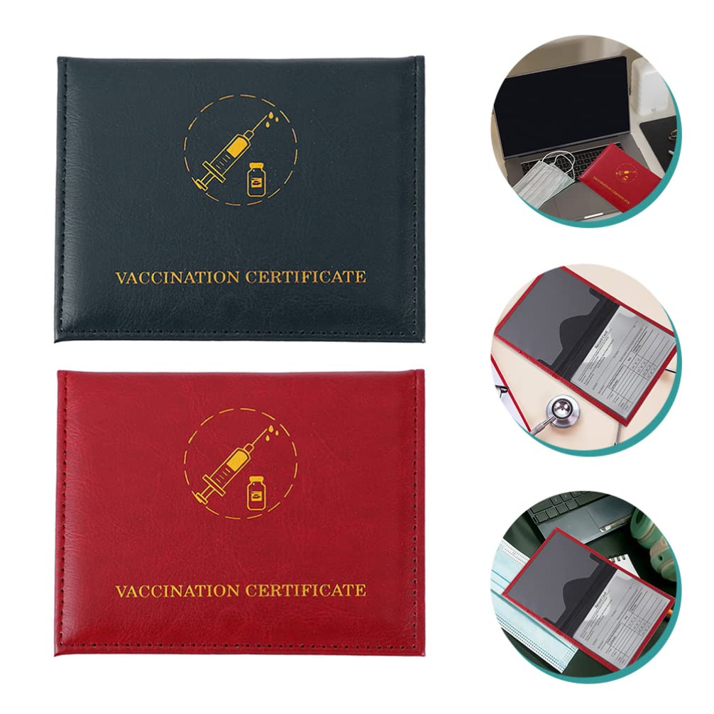 Premium 2-Pack Leather Card Holder Set - Durable Card Protectors & Organizers for Credit Cards, ID, Business Cards - Perfect for Travel, Office & Everyday Use