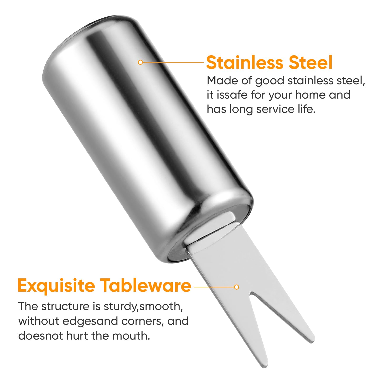10Pcs Stainless Steel Corn Cob Holders - BBQ Forks & Skewers for Grilling, Camping, Picnics - Perfect for Outdoor Cooking, Home Parties & Backyard Barbecues