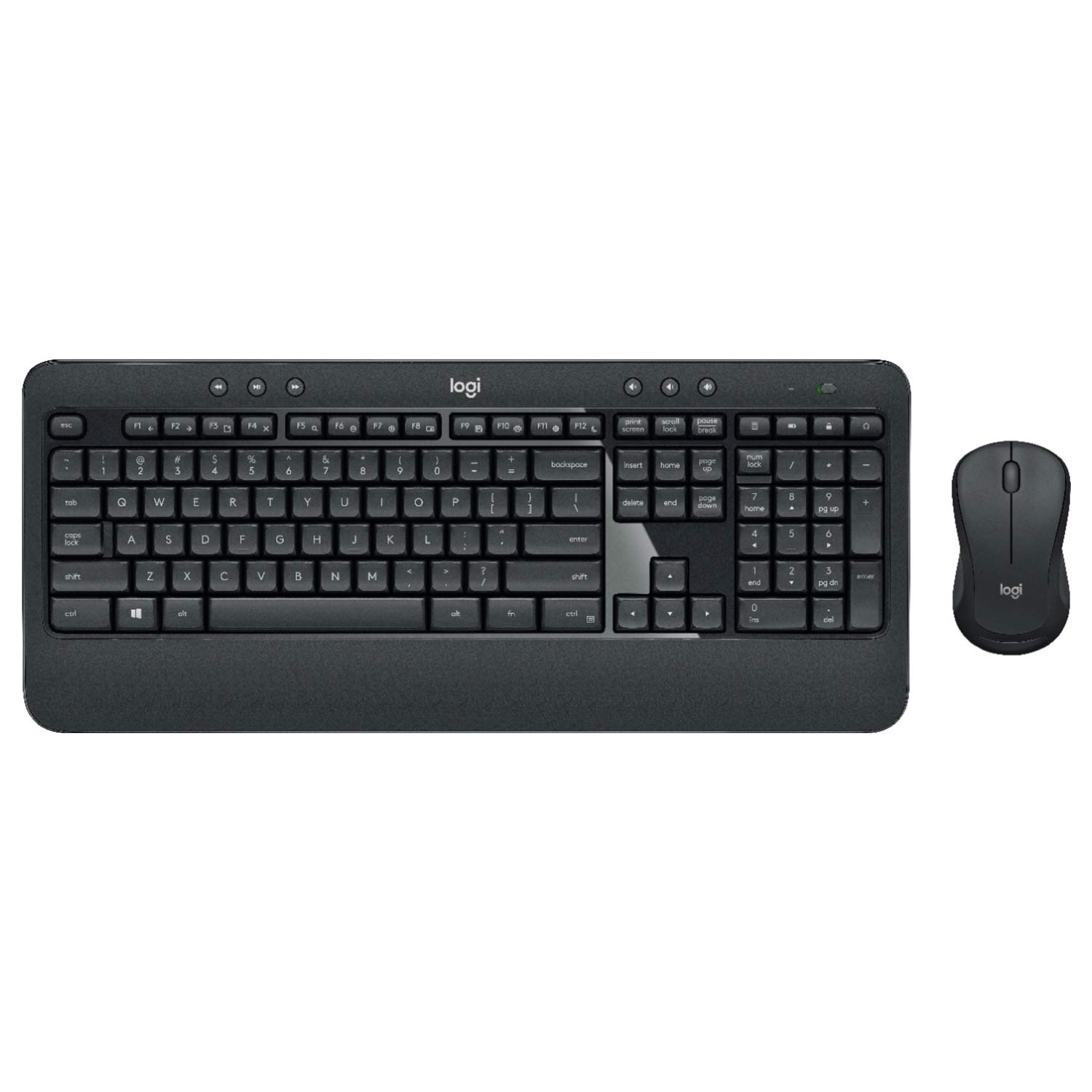 Logitech MK540 Advanced Wireless Keyboard and Mouse Combo with Ergonomic Waverest Gel Wrist Support & Mouse Pad - Perfect for Office, Home, Gaming & Long Typing Sessions