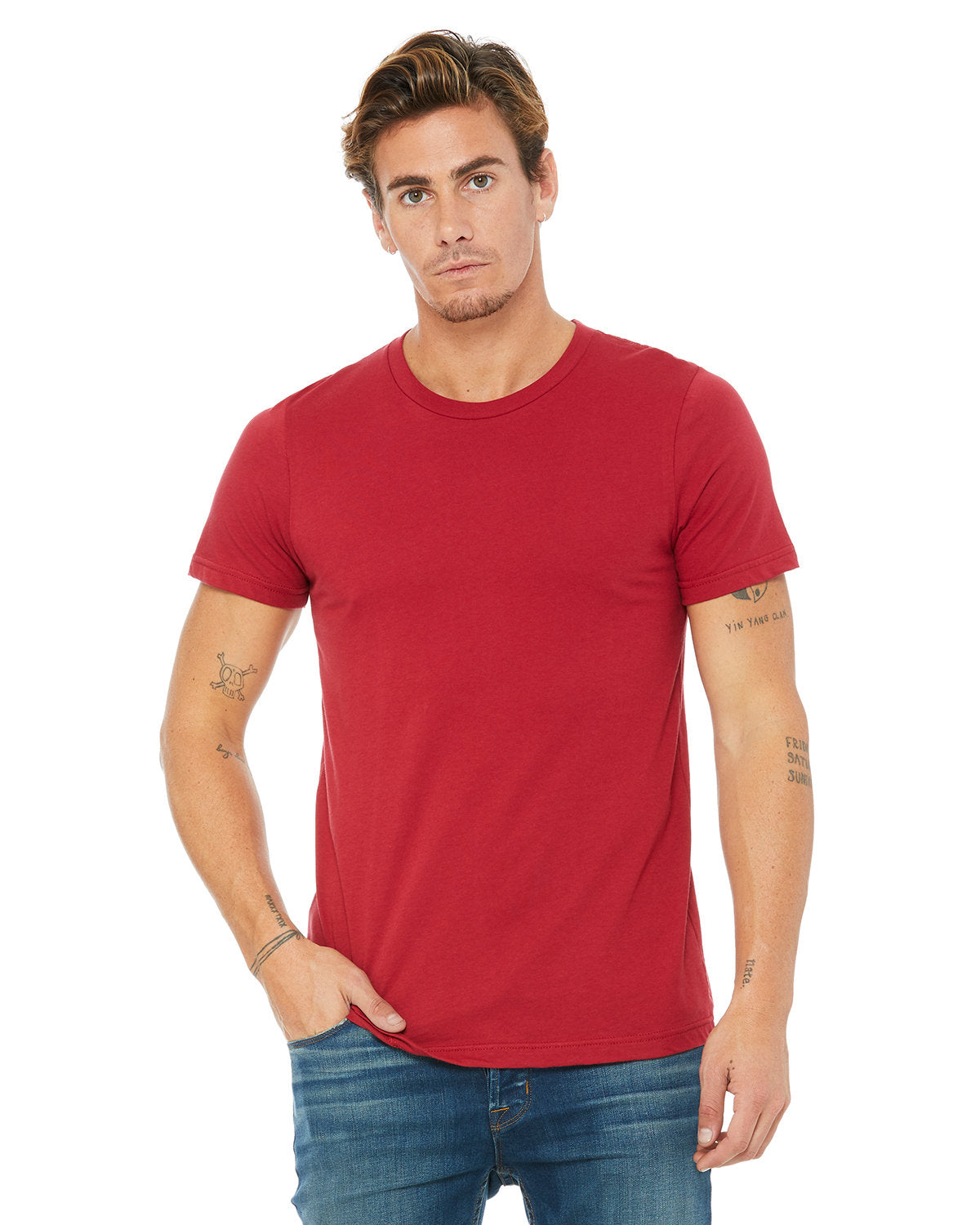 Bella + Canvas 3001C Unisex Jersey Short Sleeve T-Shirt - Soft Cotton Tee for Men & Women - Perfect for Casual Wear, Screen Printing & Everyday Outfits
