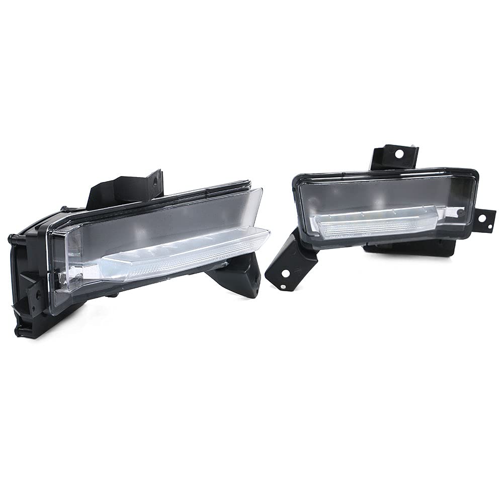 IKON MOTORSPORTS Fog Lights for 2016-2018 Chevy Camaro SS - DRL Daytime Running Lights, Clear ABS PC Lens, No Turn Signal (2-Piece Set) | Perfect for Night Driving & Off-Road Adventures
