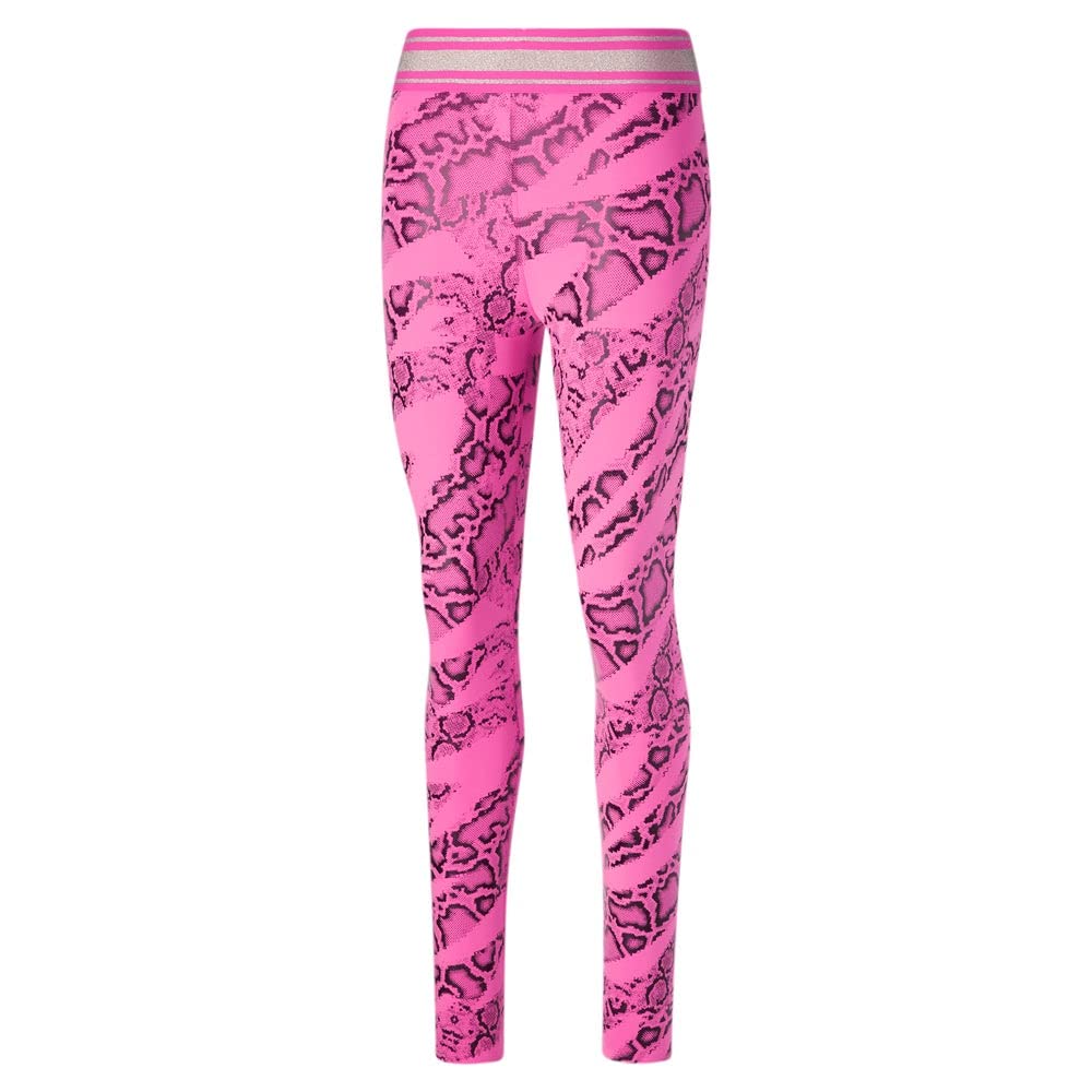 PUMA Women's High Waist Leggings - Forever Luxe Comfort Technology, Soft & Stretchy Workout Yoga Pants for Running, Gym & Lounge (Pink)