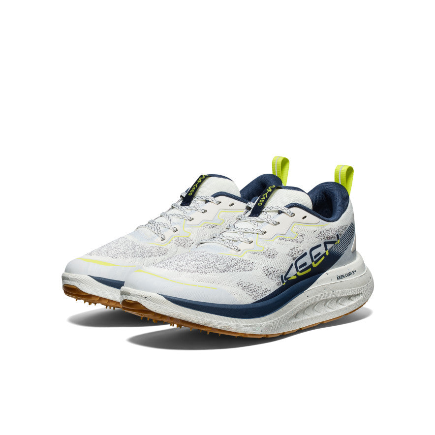 Men's WK400 II Walking Shoes - Comfortable & Lightweight Sneakers for Men | Star White/Navy Blue | Perfect for Walking, Running & Daily Wear
