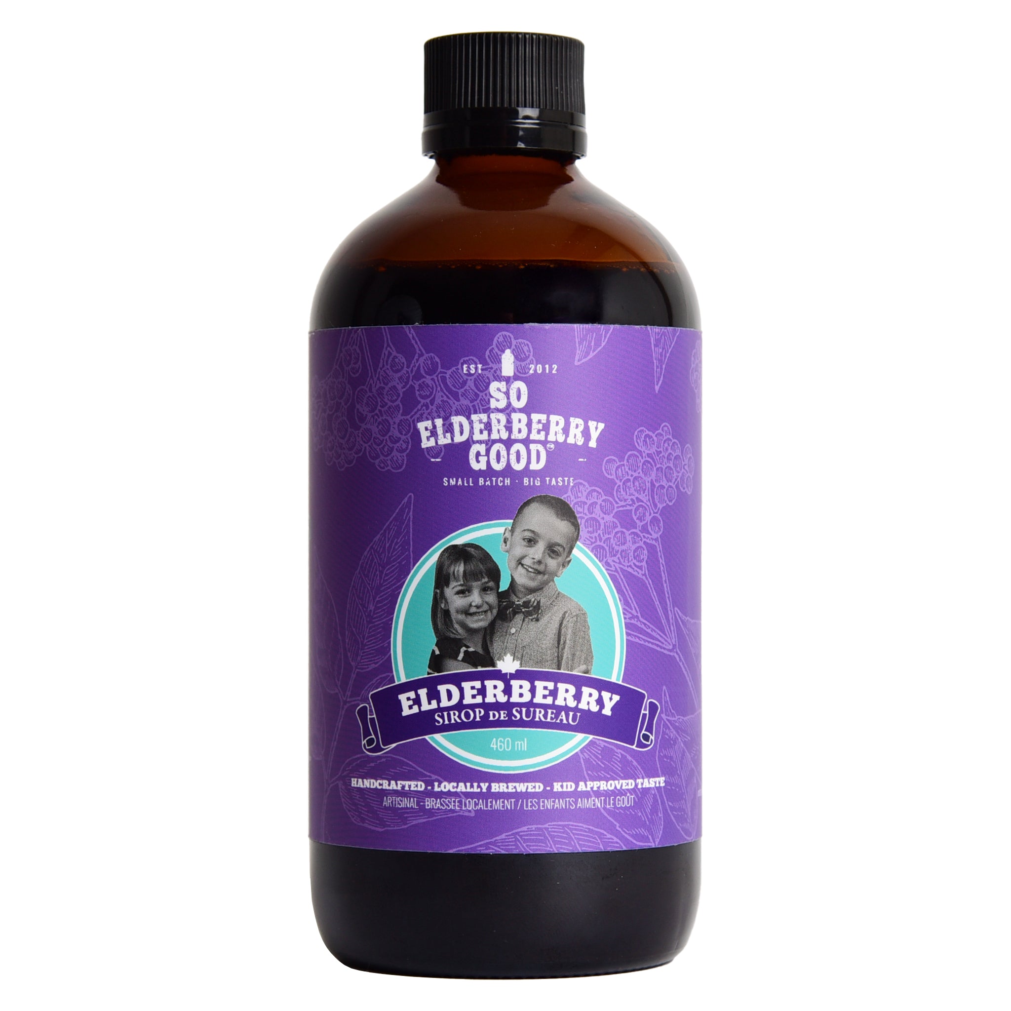 Organic Elderberry Syrup for Immune Support - Natural Cold & Flu Relief - Rich in Antioxidants & Vitamin C - Great for Daily Wellness & Immune Boosting - Perfect for Kids & Adults