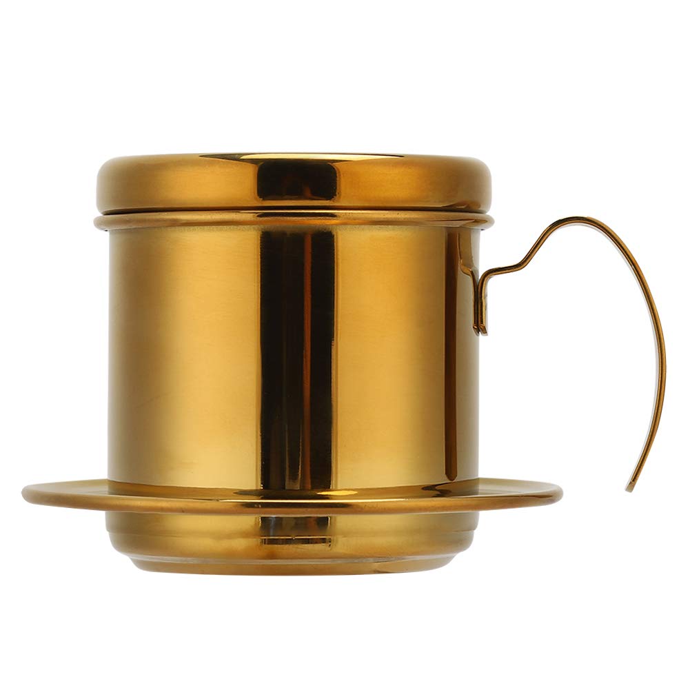 Premium Stainless Steel Coffee Maker Drip Brewer - OhhGo Home Cafe Coffee Pot for Fresh Brewed Coffee | Perfect for Kitchen, Office & Camping Use