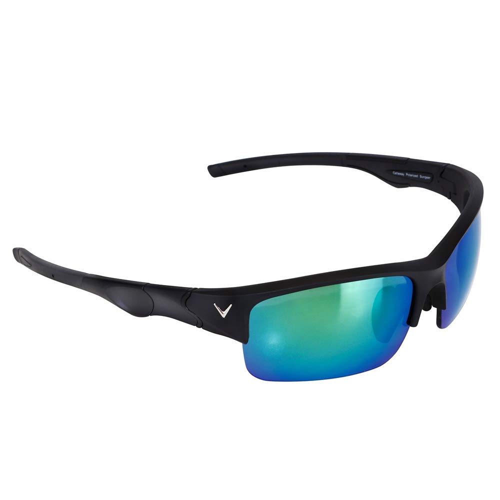 Callaway Vulcan Polarized Sunglasses for Men & Women - Matte Black/Graphite Lens - UV Protection - Golf, Driving, Fishing & Outdoor Sports Accessories