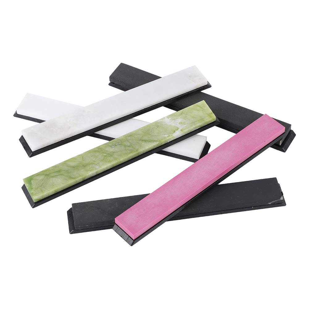 Premium Knife Sharpener - High-Quality Sharpening Stone & Whetstone for Kitchen Knives | Easy to Use Oilstone for Home & Professional Chefs | Perfect for Kitchen, Camping & Outdoor Cooking
