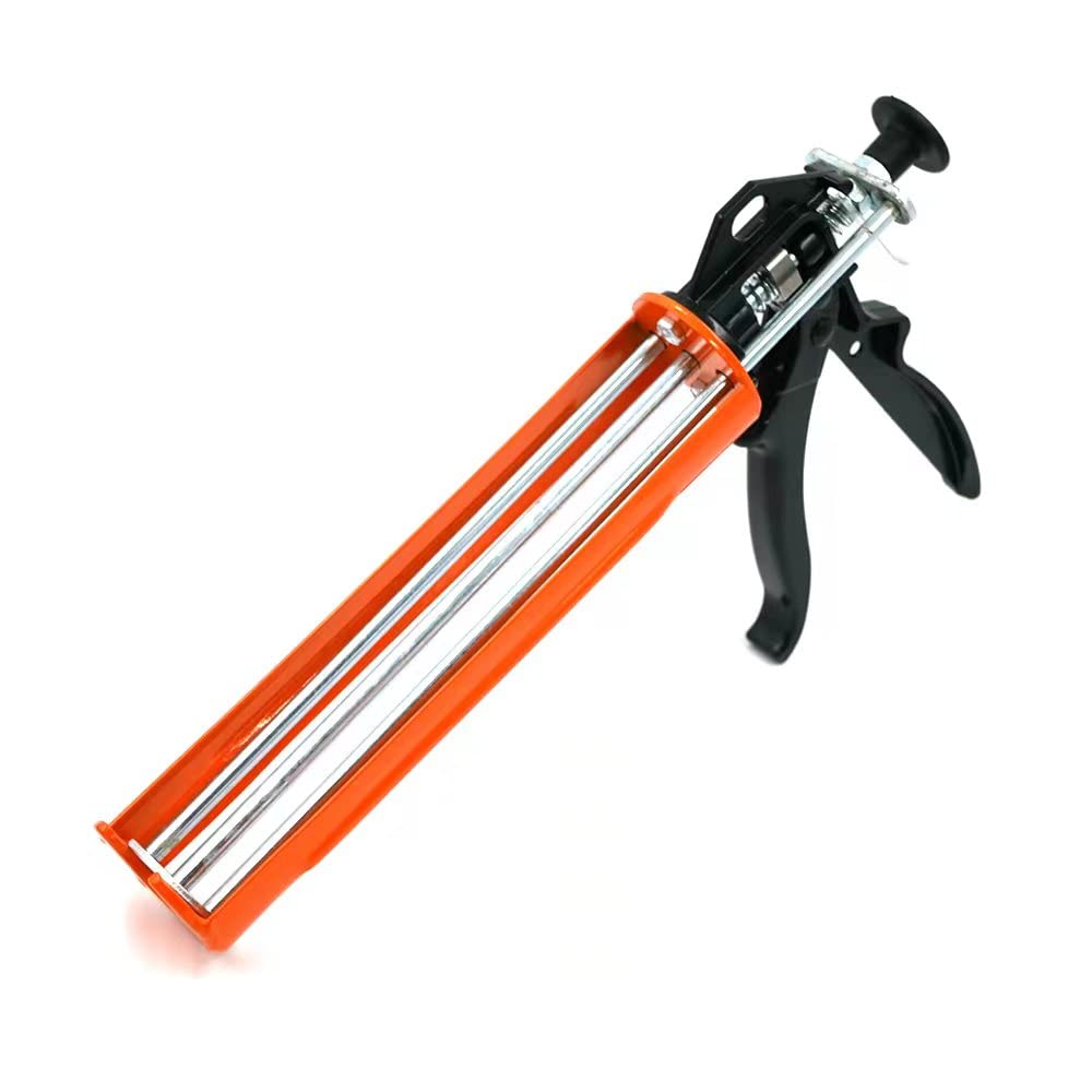 380ml Heavy Duty Caulk Gun with Quick Release Trigger - Steel Skeleton Frame Resin Applicator for Epoxy, Adhesives & Sealants - Perfect for Construction, DIY Projects & Home Repairs