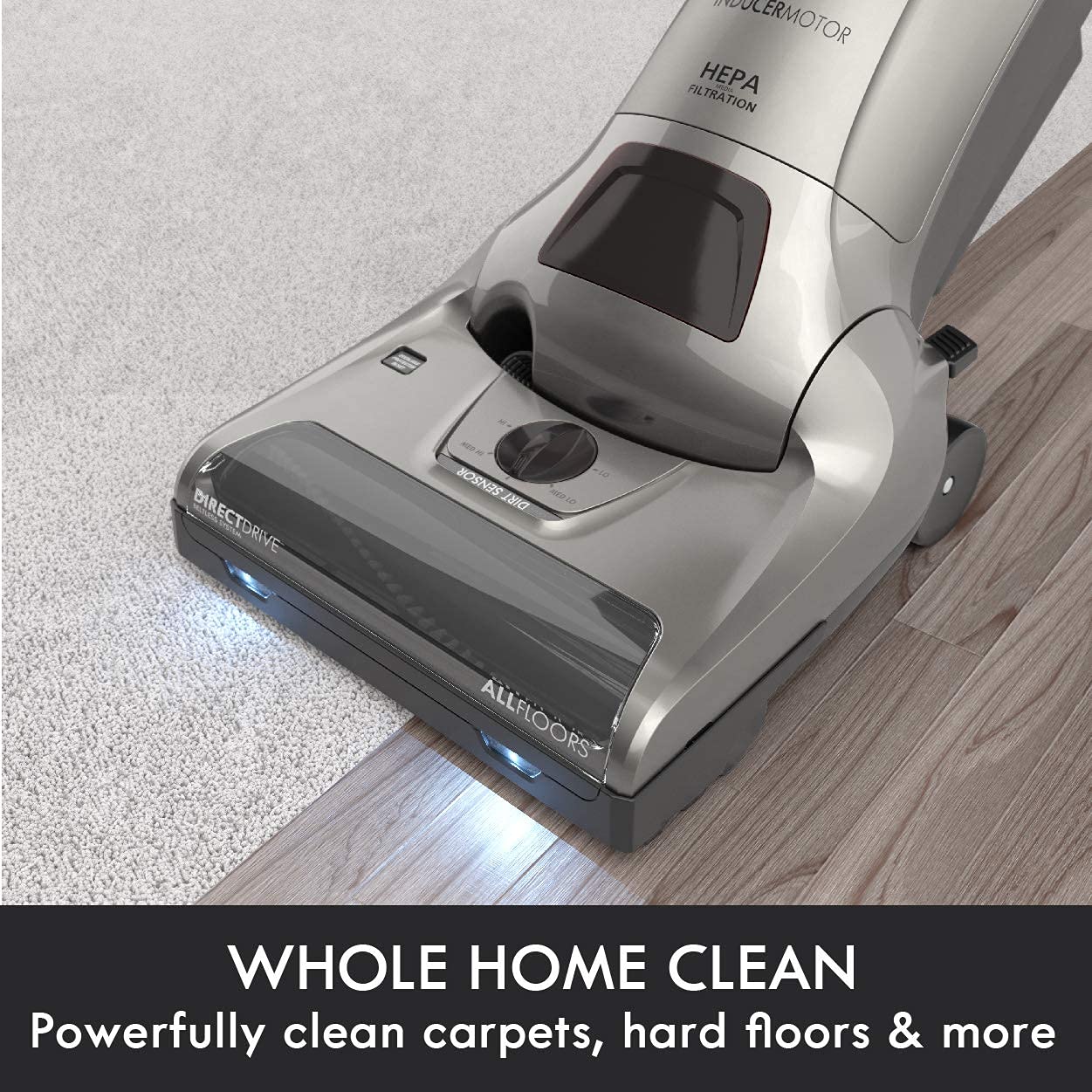 Kenmore Elite Upright Bagged Vacuum Cleaner - 26 lbs Heavy-Duty Silver Vacuum for Deep Carpet & Hard Floor Cleaning - Perfect for Homes with Pets, Allergies & Large Spaces