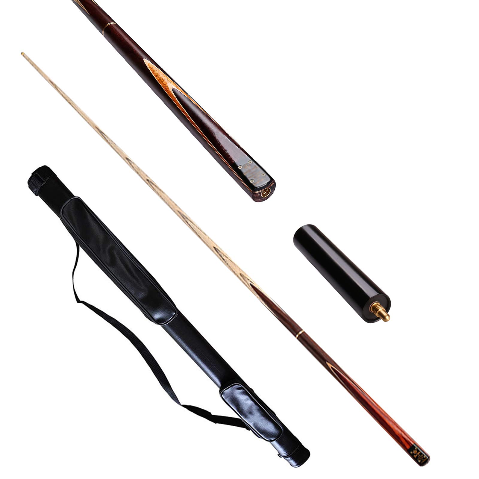 Professional 58 Inch Snooker Cue Stick - 3/4 Jointed Billiard Pool Cue with 19oz Weight & Perfect Balance - Premium Bar & Home Pool Accessories for Players & Enthusiasts - Ideal for Tournaments, Practice & Game Rooms