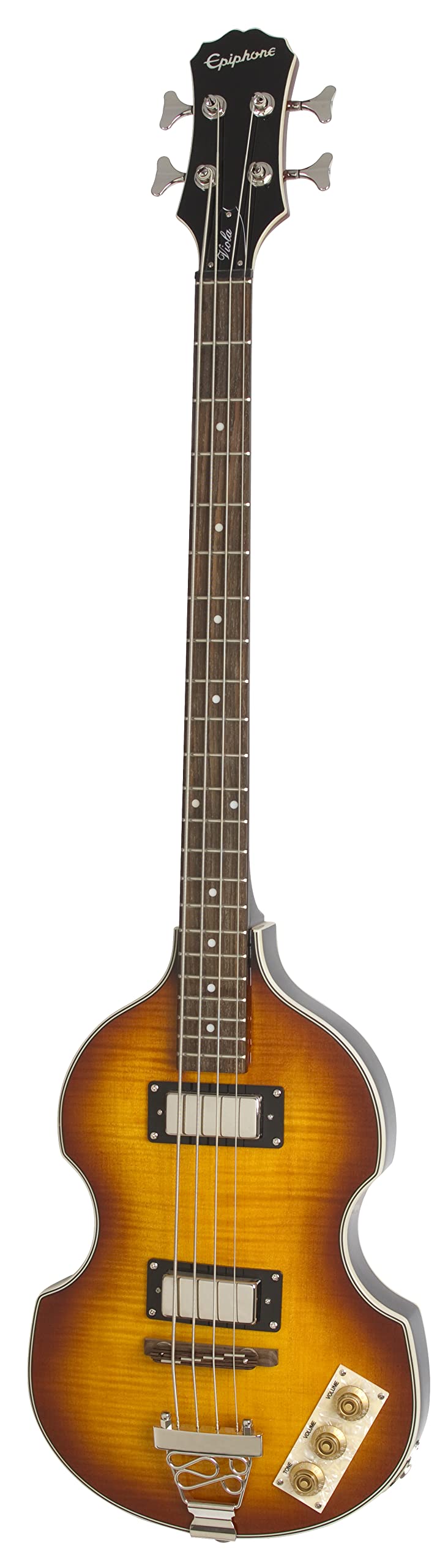 Epiphone Viola Electric Bass Guitar - Vintage Sunburst Finish | 4-String Bass for Rock, Jazz & Blues Performances