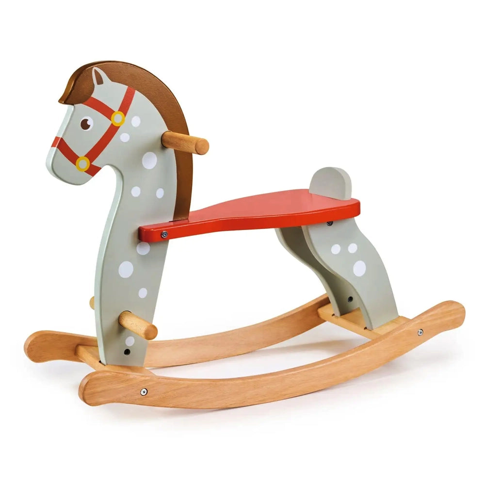 Mentari Toys Wooden Rocking Horse for Kids - Classic Rocking Horse Toy for Toddlers & Children - Perfect for Indoor Play, Nursery Decor, and Birthday Gifts