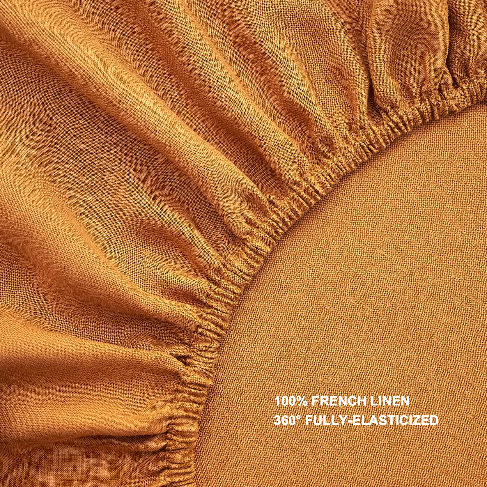 Premium 100% French Linen Fitted Sheet - 16