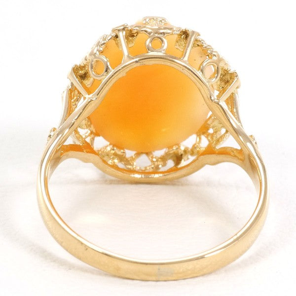 18K Yellow Gold Ring for Women - Size 6.5 - Elegant Wedding Band, Anniversary Gift, or Everyday Jewelry - Perfect for Special Occasions & Daily Wear
