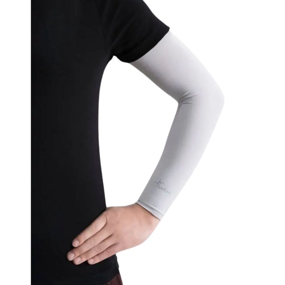IceRays UV Protective Arm Sleeves (1 Pair) - Sun Protection for Outdoor Sports, Driving, Cycling & Golf - UPF 50+ Cooling Compression Sleeves