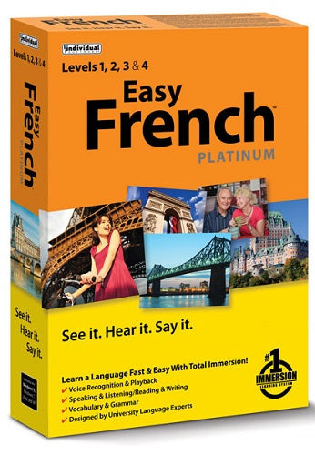 Easy French Platinum Language Learning Software for Windows PC - Download & Master French Fast | Perfect for Students, Travelers & Business Professionals