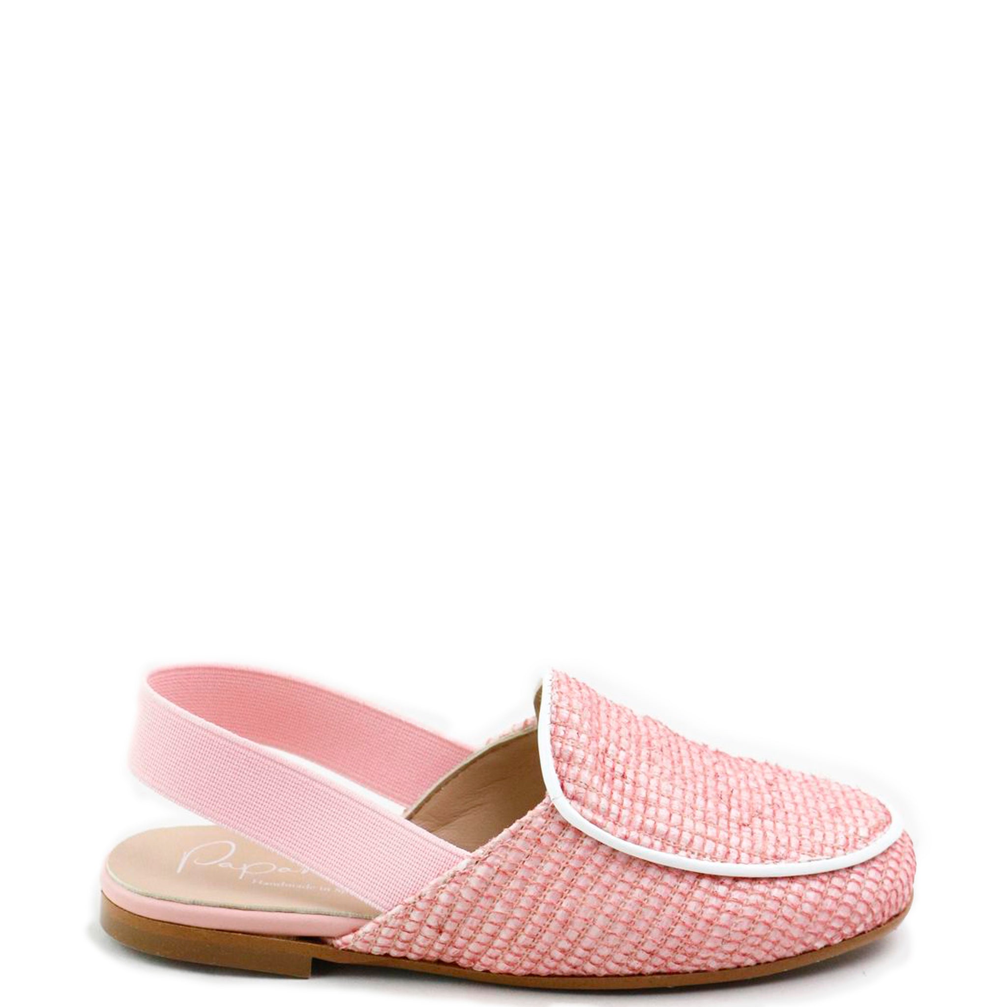 Pink Rattan Slingback Sandals for Women - Comfortable Summer Beach Shoes | Perfect for Vacation, Poolside, and Outdoor Weddings