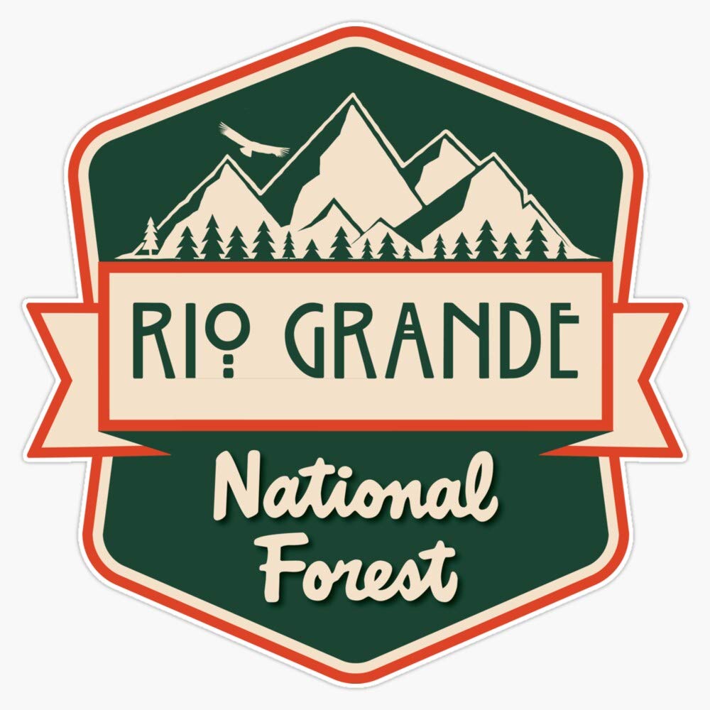Rio Grande National Forest Vinyl Decal Sticker - 5 Inch Waterproof Laptop, Wall, Window, Car Bumper Decal - Perfect for Outdoor Enthusiasts, Nature Lovers & Road Trips