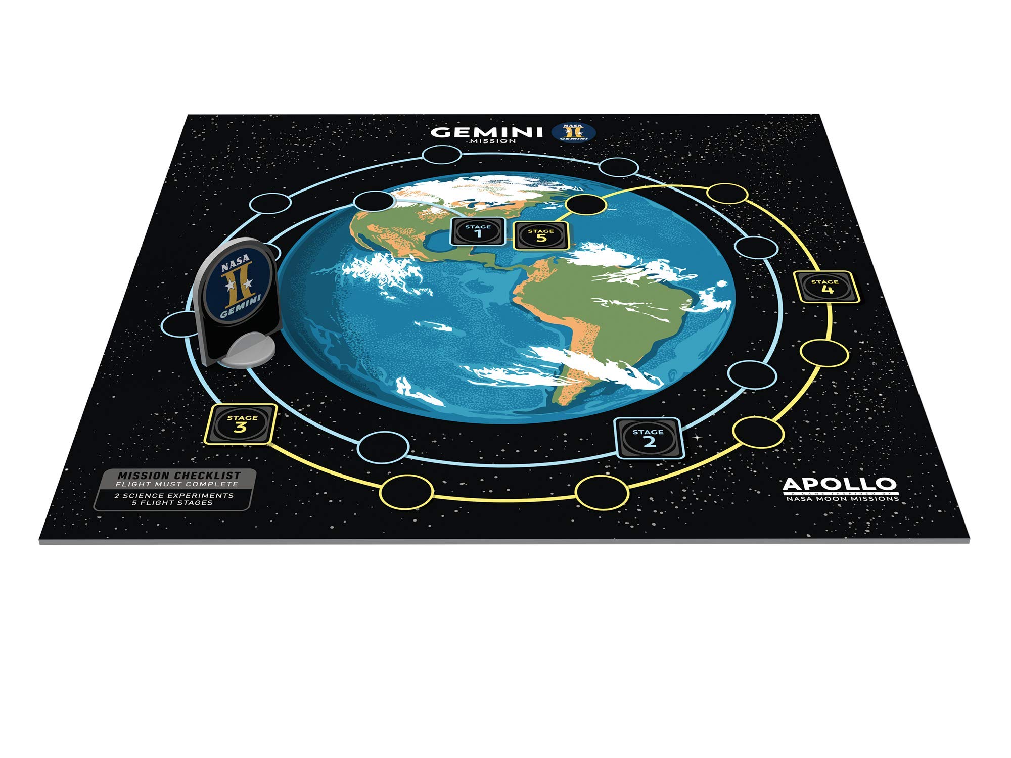 Buffalo Games Apollo NASA Strategy Board Game - Long Play Space Mission Adventure - Perfect for Family Game Night & Space Enthusiasts | STEM Educational Gift for Adults & Kids