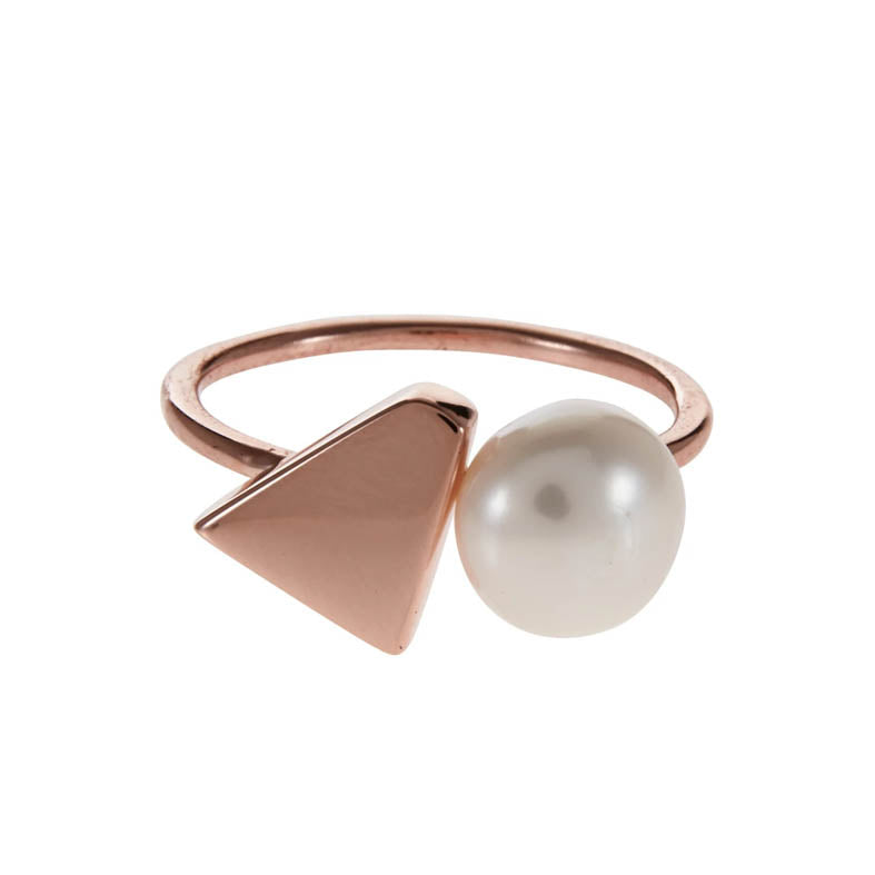 Rose Gold Ice Cream Ring - Elegant Dainty Jewelry for Women, Perfect for Parties, Dates & Everyday Wear