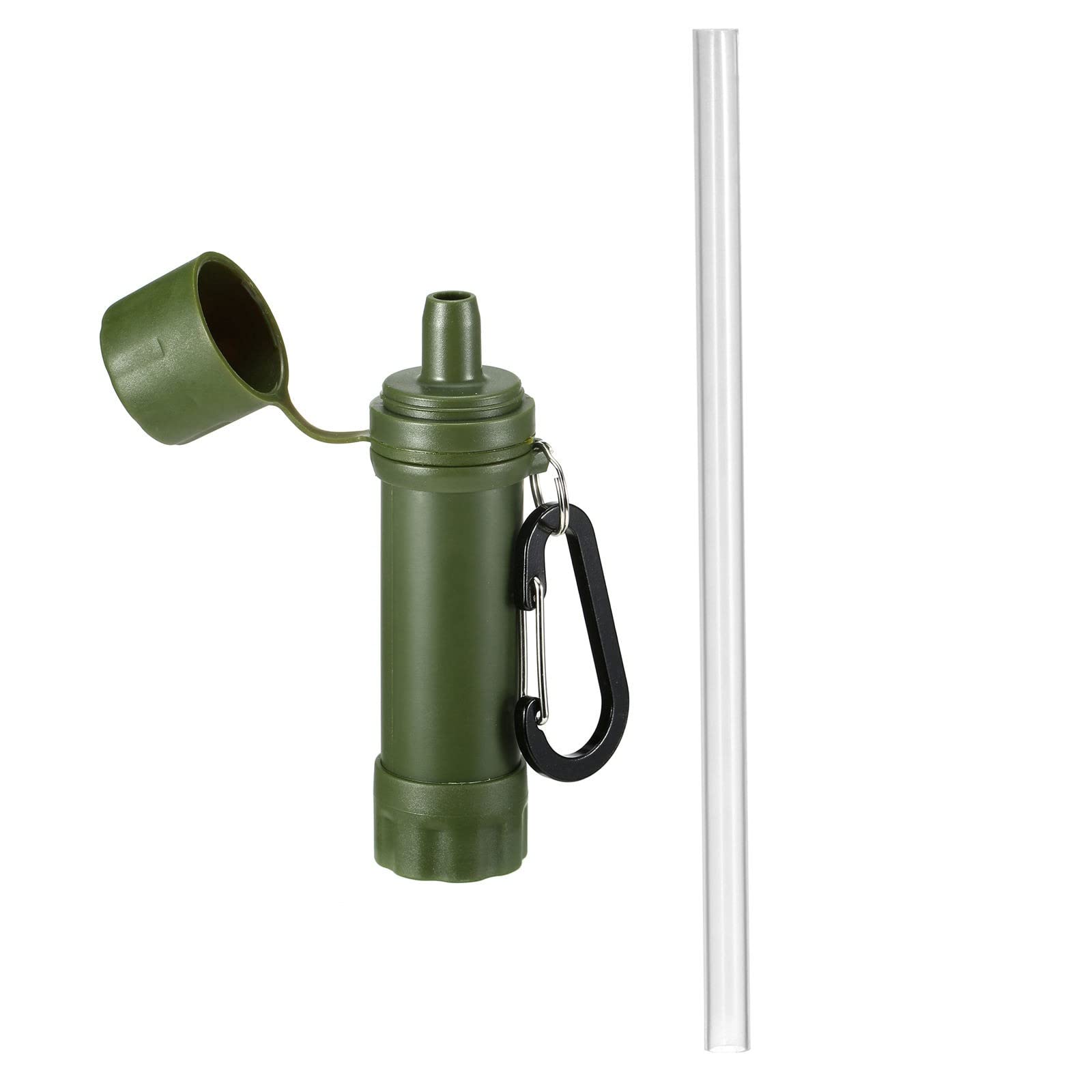 Portable Water Purifier - Personal Water Filtration System for Emergency Preparedness, Outdoor Camping & Hiking - Compact Water Filter for Travel, Backpacking & Survival Kits - Ideal for Emergency Kits, Adventure Trips & Natural Disasters