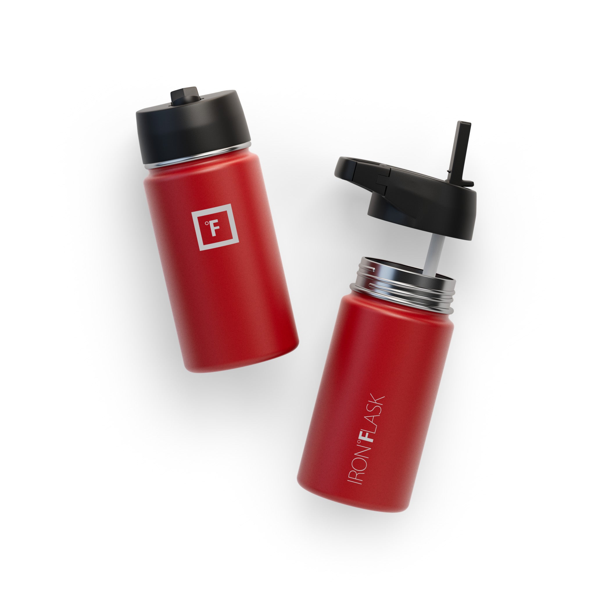 14 Oz Wide Mouth Water Bottle with Straw Lid - Leakproof & BPA Free - Perfect for Gym, Hiking, Travel & Everyday Hydration
