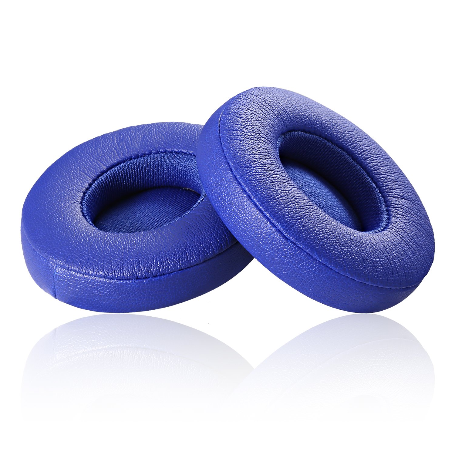 JECOBB Replacement Ear Cushion Pads for Beats Solo 2/3 Wireless Headphones - Protein Leather & Memory Foam Earpads (Blue) - Comfort Upgrade for Music, Gaming & Travel