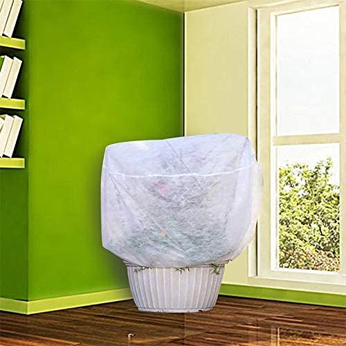 Agfabric 39''H x 39''Dia Plant Cover for Freeze Protection - 0.55oz Frost Blanket with Drawstring for Winter Garden Protection | Ideal for Vegetables, Shrubs & Potted Plants in Cold Weather