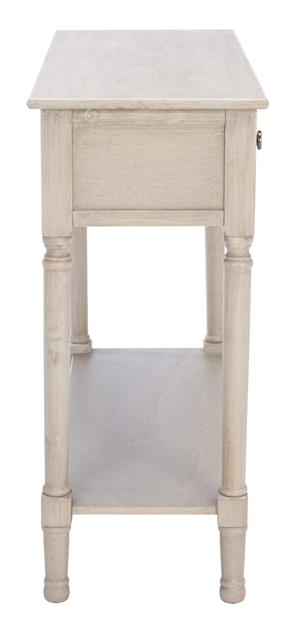 SAFAVIEH Josie 2-Drawer Console Table - Modern Greige Entryway Table with Storage for Living Room, Hallway & Foyer Decor