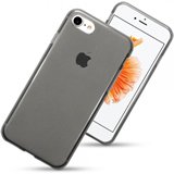 Apple iPhone 7 Plus Case - Shockproof Gel Skin Cover with Anti-Slip Grip, Smoke Black - Perfect for Daily Use, Work & Outdoor Activities