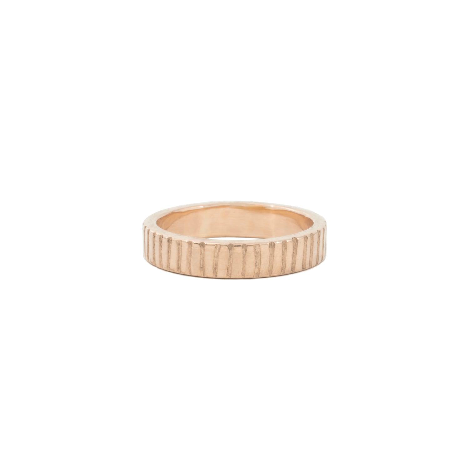 4mm Solid Gold Wedding Band for Women - Dainty & Elegant Thin Ring - Perfect for Engagement, Anniversary, and Everyday Wear