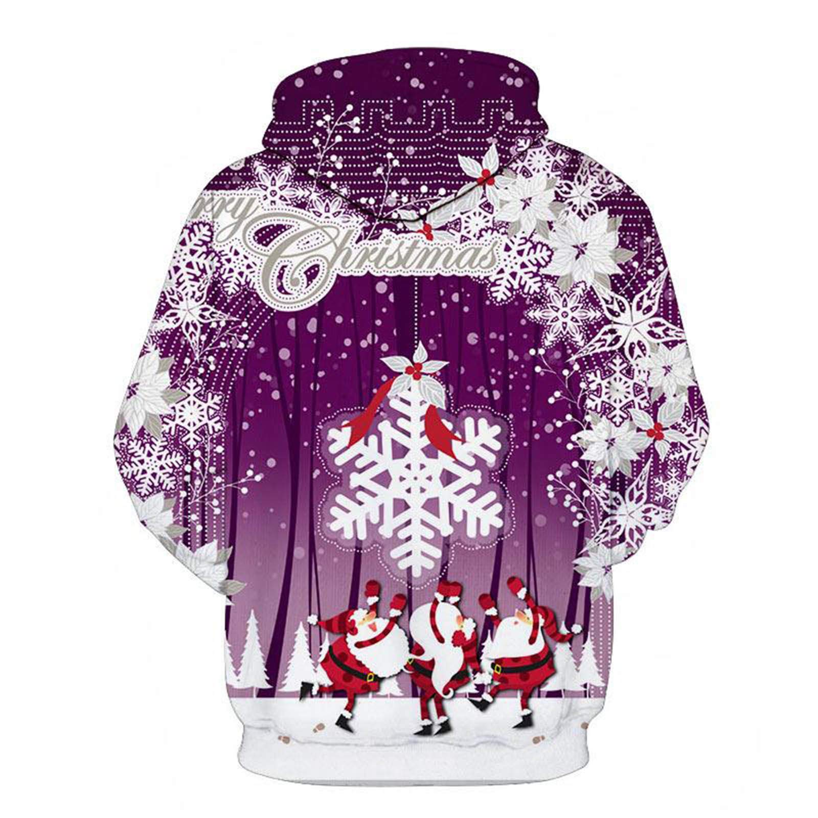 Miximx Women's Skull Print Button Collar Hoodie - Long Sleeve Pullover Sweatshirt for Halloween & Casual Wear | Purple Gothic Fashion Top for Parties, Night Out & Fall Season