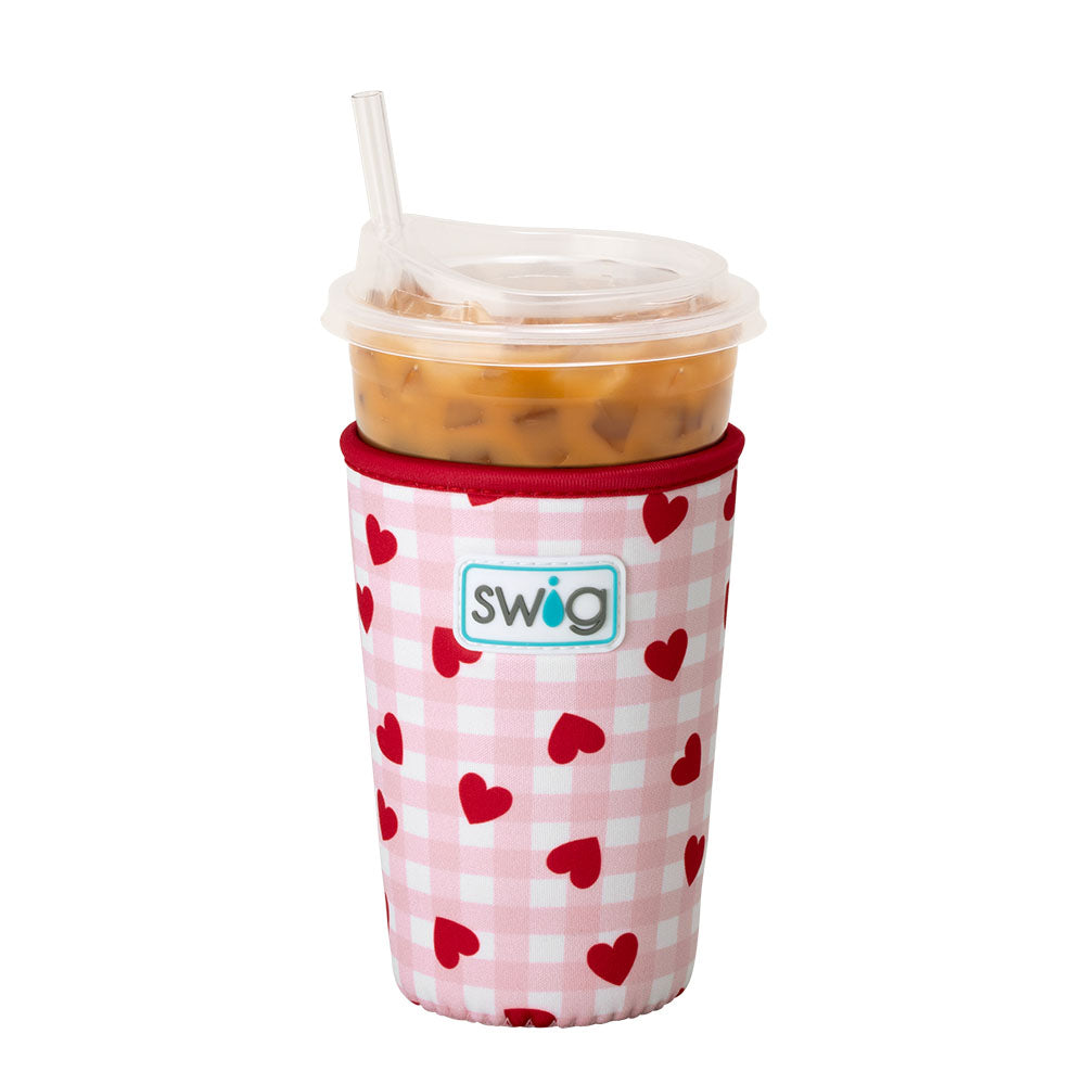 Red Hots Medium Iced Cup Coolie - Insulated Beverage Sleeve for Coffee, Tea & Cold Drinks - Perfect for Office, Travel & Outdoor Activities