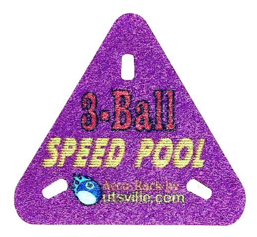 Accu-Rack Outsville Billiards Rack Template Set (Solo, Diamond 9 & Pro 10) - Purple Haze - Perfect for Pool Table Setup, Tournament Play & Home Game Room Accessories