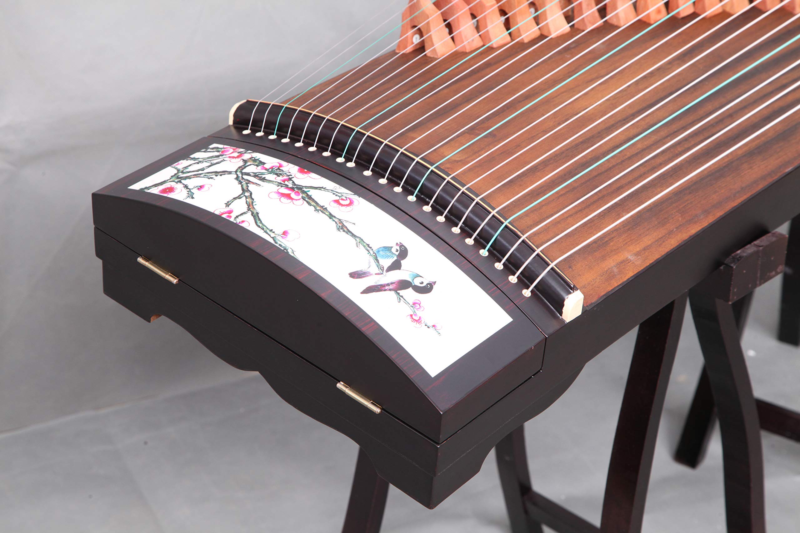 MAESTRO SERIES 2020 Professional Black Sandalwood Travel Guzheng - Portable 21-String Chinese Zither with Carrying Case, Tutorial Book & Etudes - Ideal for Performers, Students & Music Lovers - Perfect for Concerts, Home Practice, Travel Performances & Cultural Events - Great Gift for Chinese Music Enthusiasts
