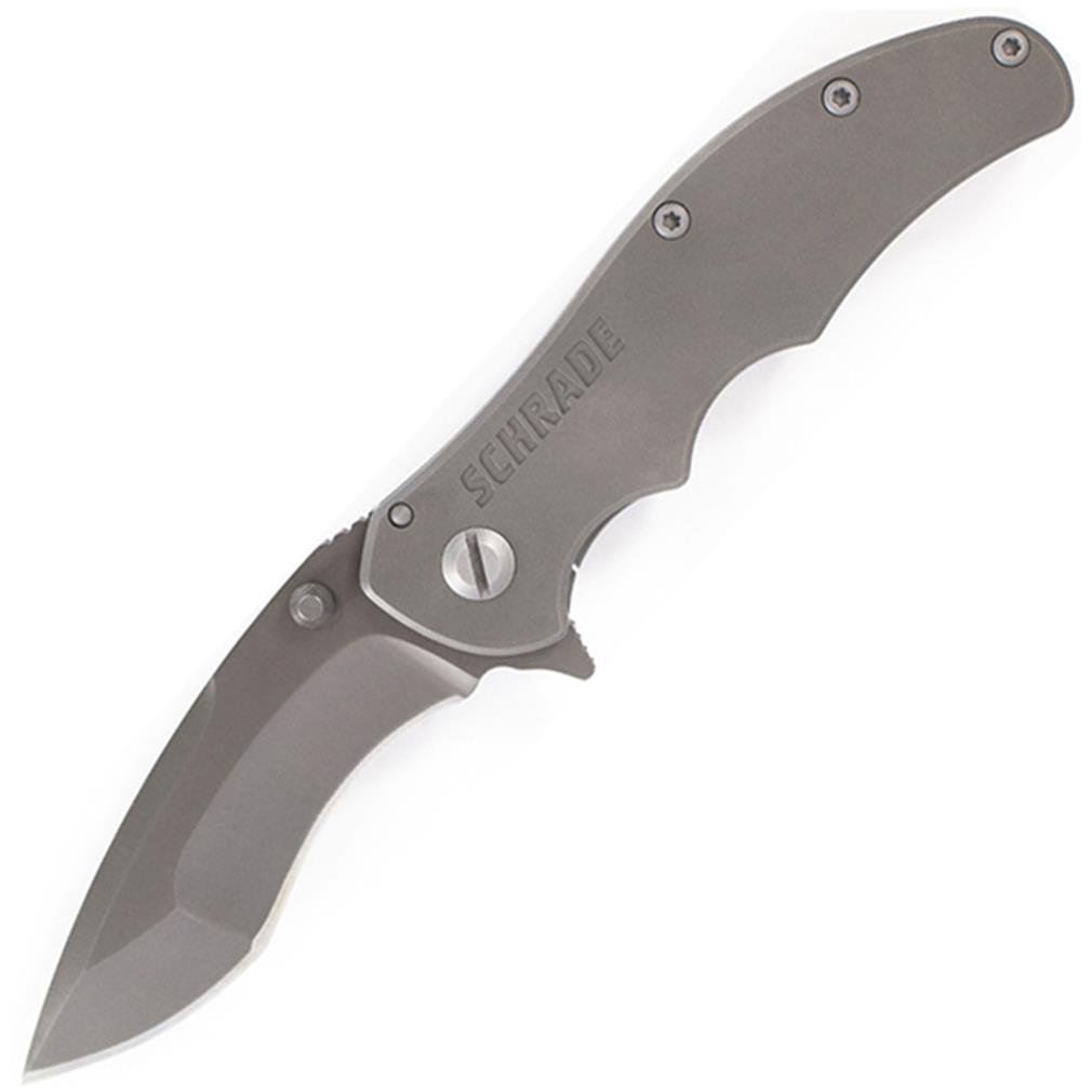 Schrade SCH600Ti Titanium Frame Lock Folding Pocket Knife - EDC, Camping, Hiking & Outdoor Survival Tool