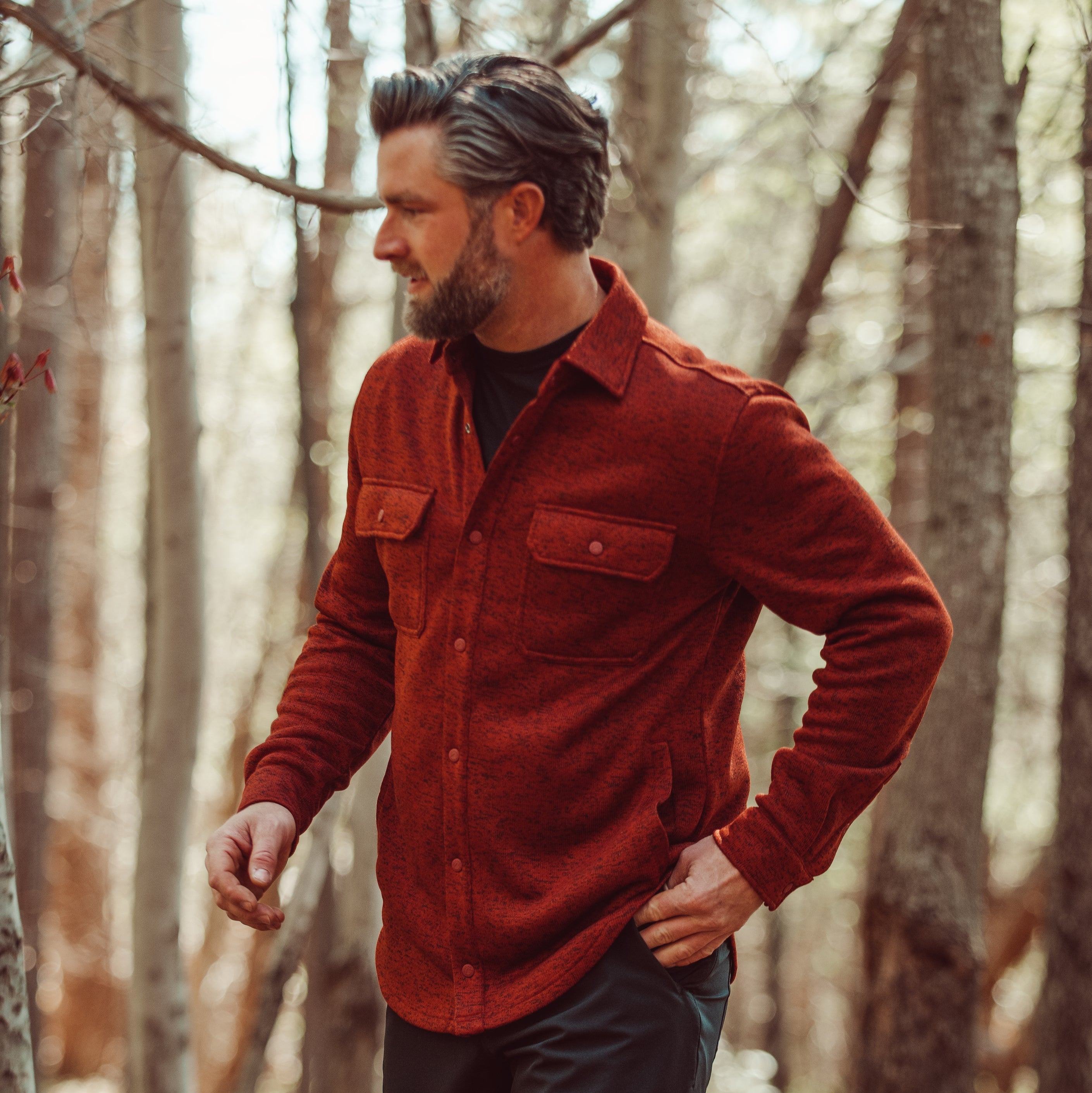 Men's Norris Shirt Jacket - Lightweight Casual Button-Up Shirt for Outdoor Activities & Everyday Wear
