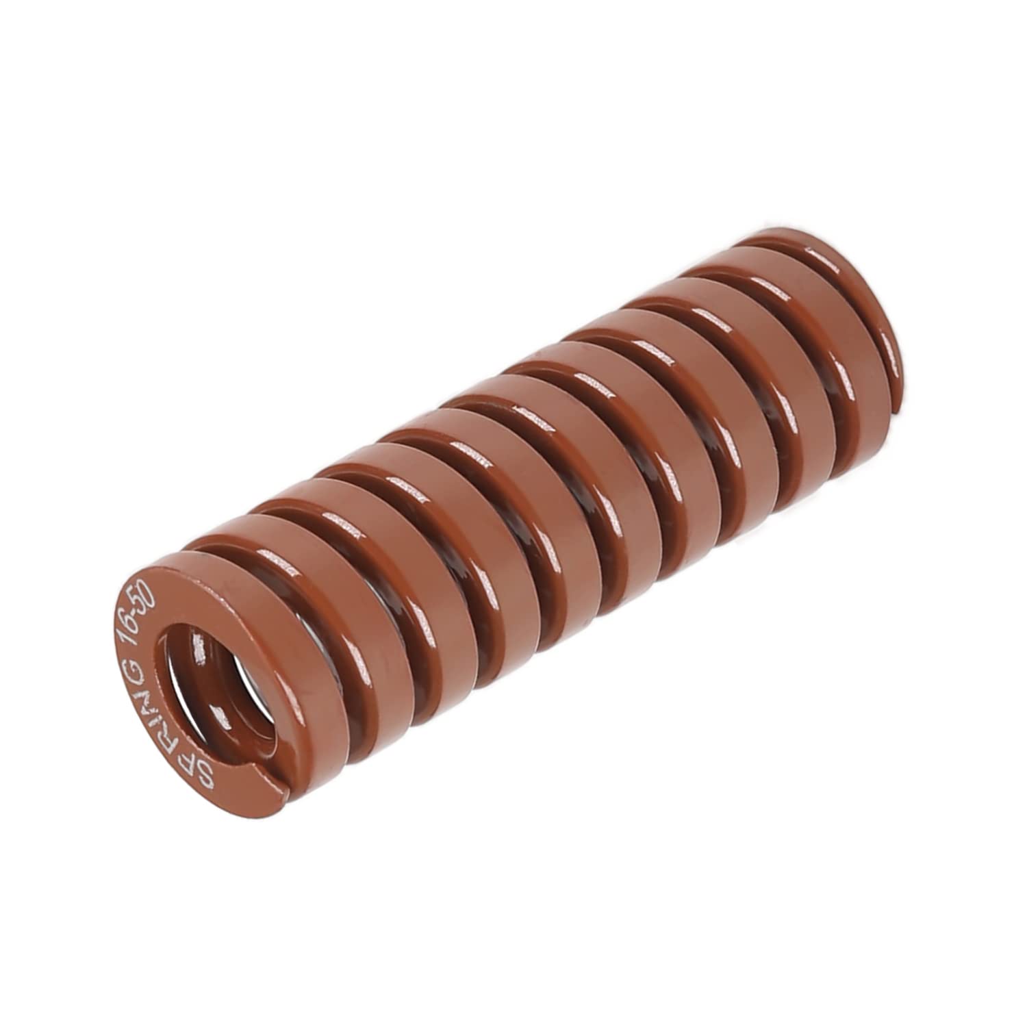 MroMax 3D Printer Die Spring - 16mm OD 50mm Long Heavy Duty Compression Spring for 3D Printer Bed Leveling - Extra Strong Spiral Stamping Mold Spring (1PC, Brown) - Perfect for 3D Printing, CNC Machines & Industrial Applications