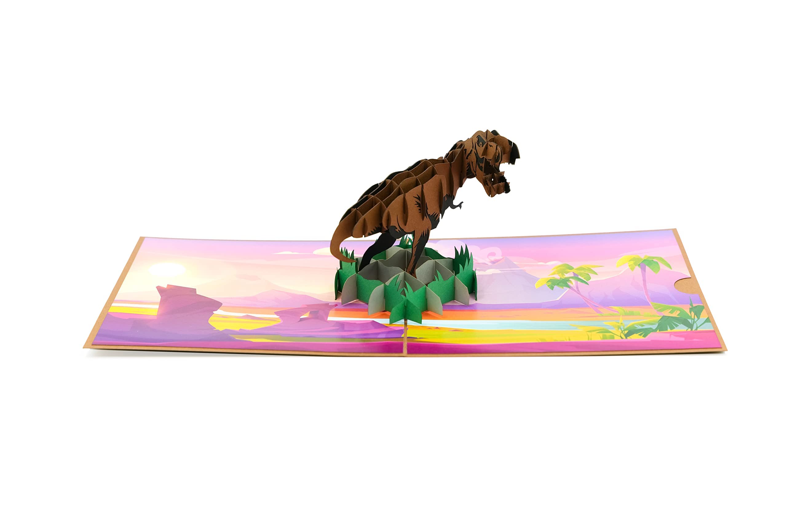 Dinosaur Pop Up Greeting Card - 3D T-Rex & Prehistoric Creatures for Kids' Birthday, Christmas, Party Favors | Fun Educational Gift for Boys & Girls | Perfect for Dino Lovers & Special Occasions