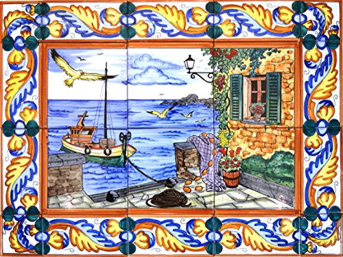 28473 Mural Marina With Edge Border 7