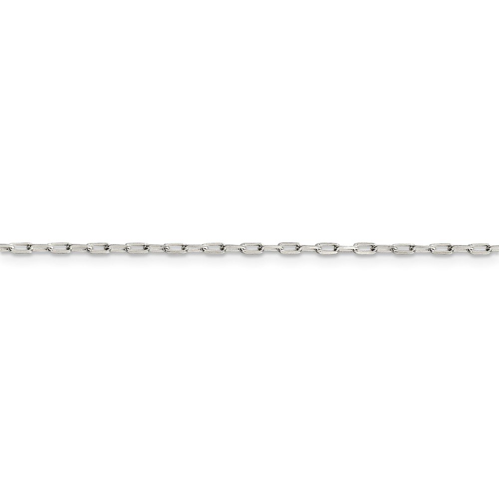 925 Sterling Silver 1.75mm Elongated Open Link Chain Necklace for Women - Dainty Layering Necklace, Gift for Her, Everyday Jewelry & Special Occasions