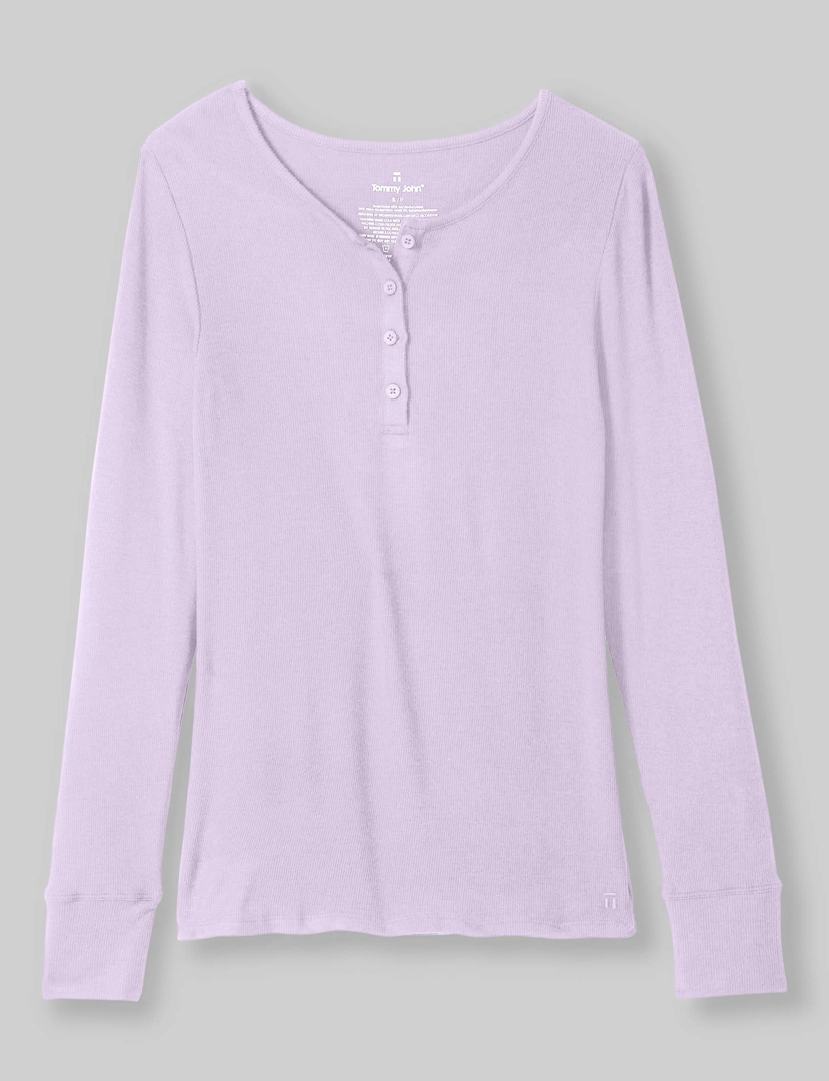 Women's Casual Henley Top - Soft Long Sleeve Button Down Shirt for Relaxing at Home, Lounging & Weekend Outfits