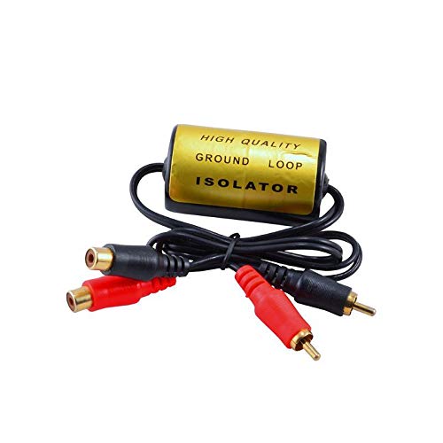 Ground Loop Noise Isolator for Home Stereo & Car Audio - Eliminate Hum & Buzz in RCA Audio Systems - Perfect for DJ Equipment, Home Theater & Car Audio Setups