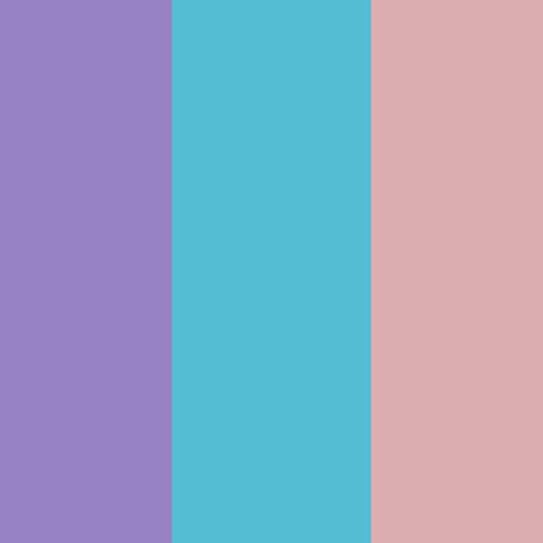 Bright Purple, Pink, Blue